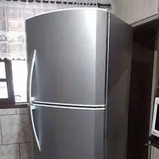 Adesivo Geladeira Prata Tipo Inox Brilhante Para Envelopar Geladeira Fogão Microondas Metalizado Aço