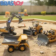 Brastoy Brinquedo Máquina Escavadeira Recarregável Com Controle Remoto
