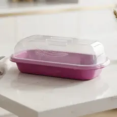 Porta Pão de Cozinha com Tampa, Organizador para Pães, Biscoitos e Bolos, Porta Pão Decorativa.