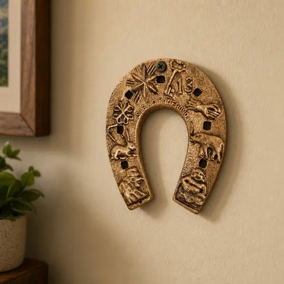 Decoração De Parede Ferradura Da Sorte Enfeite Fazenda Haras Sítio