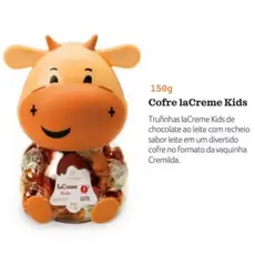 Cofre lacreme kids 150g Chocolate Cacau Show Cremilda com 12 Trufas Irresistíveis