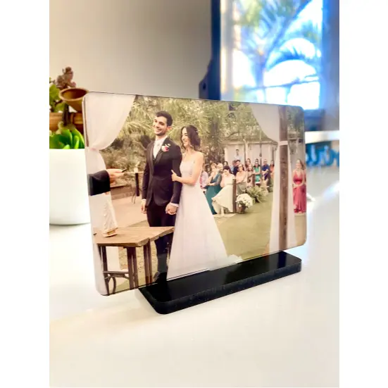 Porta Retrato de Mesa - Acrílico Cristal