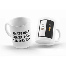 Caneca Personalizada - Existe Uma Chance Disso Ser Cerveja - AM/PM