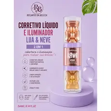 Corretivo Líquido E Iluminador Lua E Neve