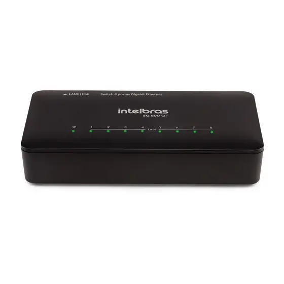 Switch Não Gerenciável 8P SG 800 Q+ CKD Intelbras