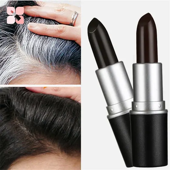 Batom Bastão De Tintura De Cabelo Em Formato De Batom Com Cera