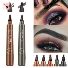 Adicionar À Lista De Desejo Cocute Microblading Lápis Líquido Para Sobrancelhas Prova D'água 4 Dicas 5 Cores Cosmético