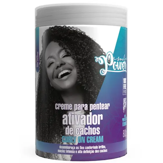Creme de Pentear Ativador de Cachos Soul Power 800gr