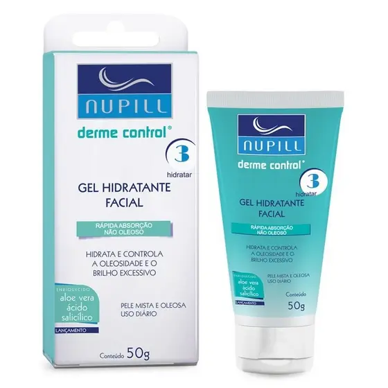 Nupill Gel Hidratante Facial Derme Control Anti-Acne 50g