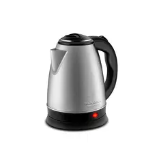 Chaleira Eletrica Inox com Filtro, Portátil, Mondial, Pratic CE-06, 2L, 1200W, 127V - PRETA/INOX