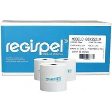 Caixa Bobina branca 60x35 60mmx35m c/30 unidades Regispel