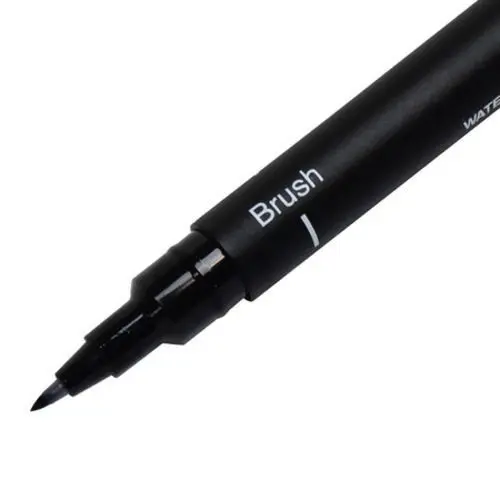Caneta brush preto UNI PIN Cis