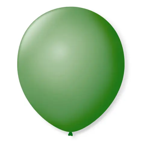 Balão n°7 50 un verde bandeira São Roque