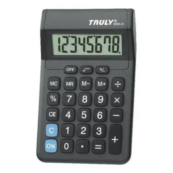 Calculadora 8 dígitos 806A-8 Truly