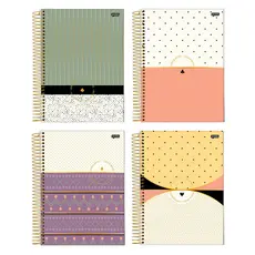 Caderno universitário 10 matérias 160 fls Dots e Spots Jandaia