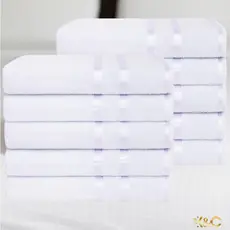 Kit 5 Toalhas De Banho Hotel, Pousada, Hostel 100% Algodão - Linha Lyra