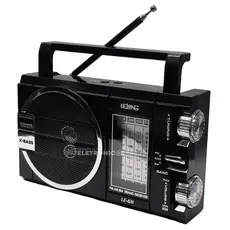 Rádio Radinho Portátil Am/fm/sw Pilha E Energia Som Potente 110V 220V LE611
