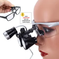 Óculos Lupa com Fotóforo LED Bivolt para Uso Profissional – 36350