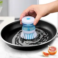 Escova Detergente Lava Louça Porta Detergente Limpeza Para Cozinha Reservatorio Dispenser Sabão