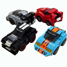 Carrinho de Lego +110 peças 2 em 1 Carrinho Robô 4 modelos