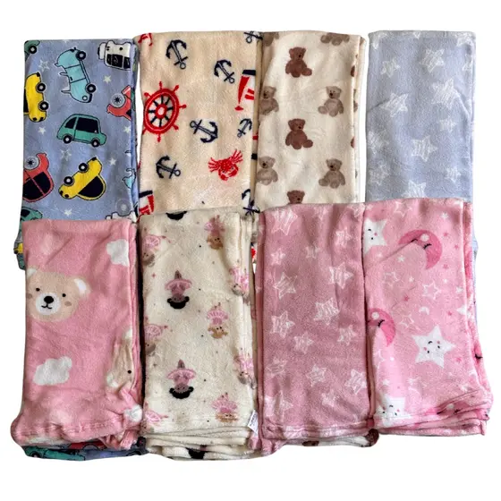 Manta Mantinha Cobertor Infantil Soft Fofinha Antialérgico Estampada