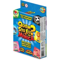 Jogo De Cartas Quem Sou Eu + Mimica Com Animais Educacional Infantil