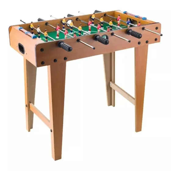 Mini Mesa de Pebolim Totó Infantil com Pés 63cm Altura Completa Jogo de Mesa Brinquedo Família Lazer