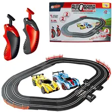 Pista Autorama Corrida Elétrica 3 Circuitos Turbo 2 Carros