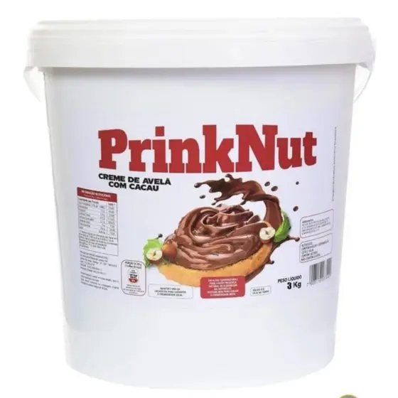 Nut Creme de Avelã Prinknut 3Kg Chocolate Cacau