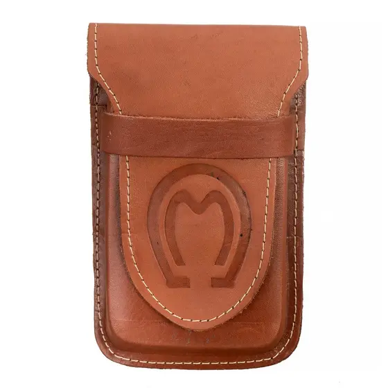 Bainha Capinha Ferradura De Celular Em Couro Legitimo - Vários Modelos Promoção Novidade