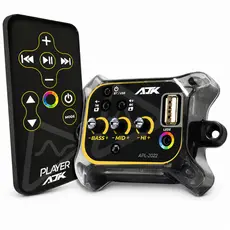 Player Automotivo AJK APL-2022 Bluetooth 5.0 Caixa Bob USB Controle Saída LED Endereçável