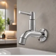 Torneira Luxo Para Tanque Jardim Garagem Quintal Abs Cromado