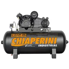 Compressor de Ar Industrial 15+PCM/APV 200 Litros 425 l/min Monofásico - Chiaperini