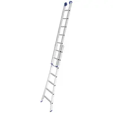 Escada Extensível 3x1 2x7 Degraus em Alumínio Suporta 150kg Robusta 3 Posições Uso - MOR