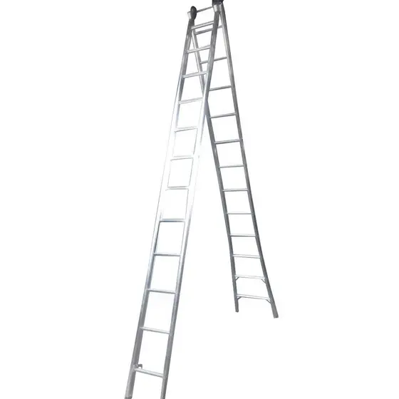 Escada Extensiva 4x1 2x12 Degraus em Alumínio Suporta 120kg 4 Formas de Uso - Real Escadas
