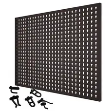 Painel Aço Ferramentas com Kit 24 Ganchos Plásticos - PRESTO