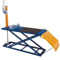 Rampa Para Motos Pneumático com Capacidade 350kg Azul/Amarelo - Silmar