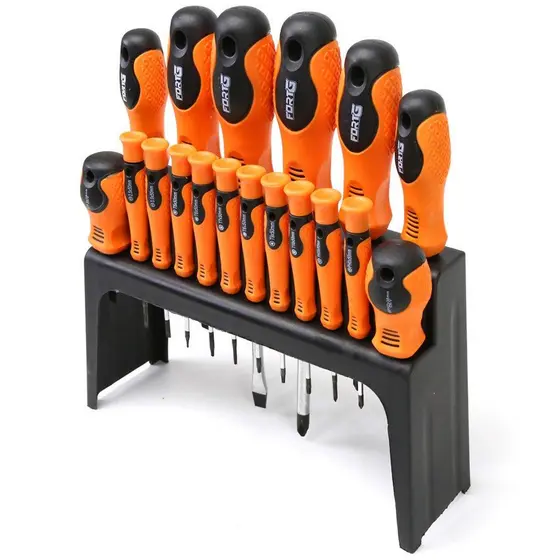 Jogo 18 peças de Chave de Fenda Phillips Torx Pontas Magnetizadas FortG