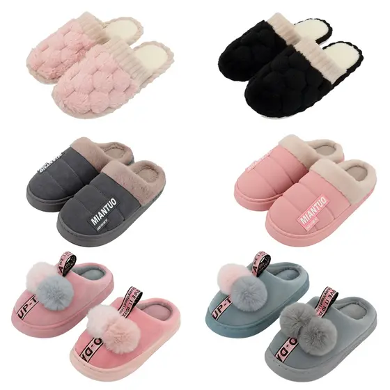 Pantufa de Pelúcia Unissex Chinelo de Quarto Inverno Confortável Masculino e Feminino
