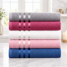 Toalha de Banho Bella Premium 70x125cm 100% Algodão Super Macia Alta Absorção Maciez Extra Luxo Hotel 220g/m²