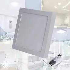 Painel Plafon LED Sobrepor Quadrado 12W / 18W / 24W – Branco Frio 6000K