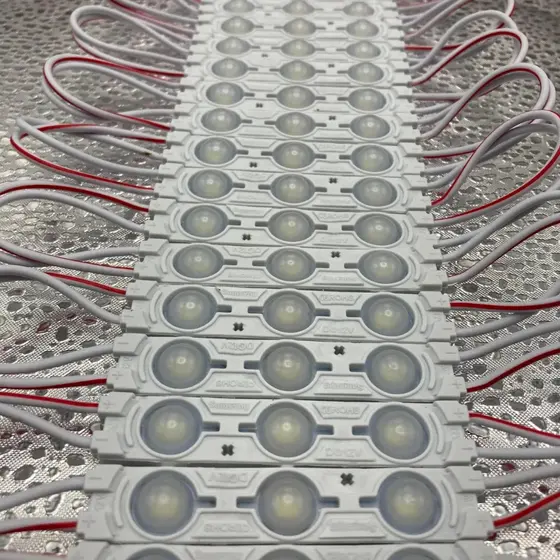 KIT Com 200 peças  Led Modular LED 12V 3 LEDs 1.5W – IP67 | Branco Frio ou Branco Quente