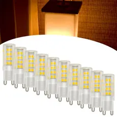KIT com 10 Lâmpadas Bocal G9 Led 5W ou  7W Branco Frio  - Branco Quente