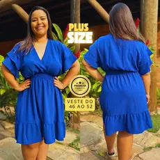 Vestido Plus Size Soltinho Levinho Veste 46 ao 52 Moda Evangélica