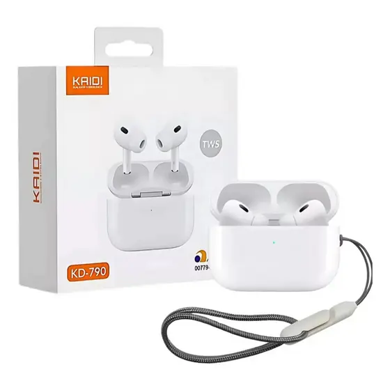 Fone de ouvido sem fio Bluetooth 5.3 Kaidi KD 790 original, redução de ruído, TWS