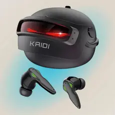 Fone de ouvido sem fio Bluetooth TWS 5.3 com redução de ruído e graves fortes para jogos KAIDI KD777