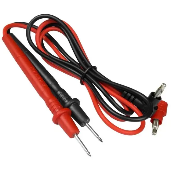 Kit com 3 cabos de teste de 1000 V e ângulo de 90° para multímetro, voltímetro e amperímetro BOMVINK original.