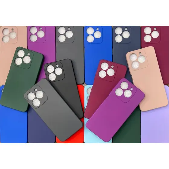 Capa Capinha Para  Realme C63  C61 Silicone Aveludado Película Case