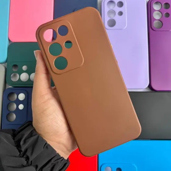 Capinha Colorida Para Realme C85  / Capa Case Silicone Aveludada Colorida Forrada (CF26)
