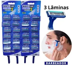 Aparelho De Barbear Barbeador Descartável Com 3 Lâminas